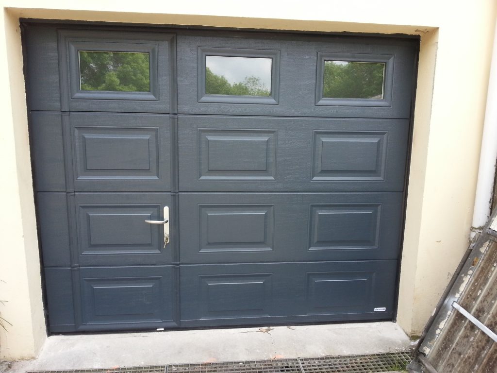 Porte de garage avec portillon integre brico depot