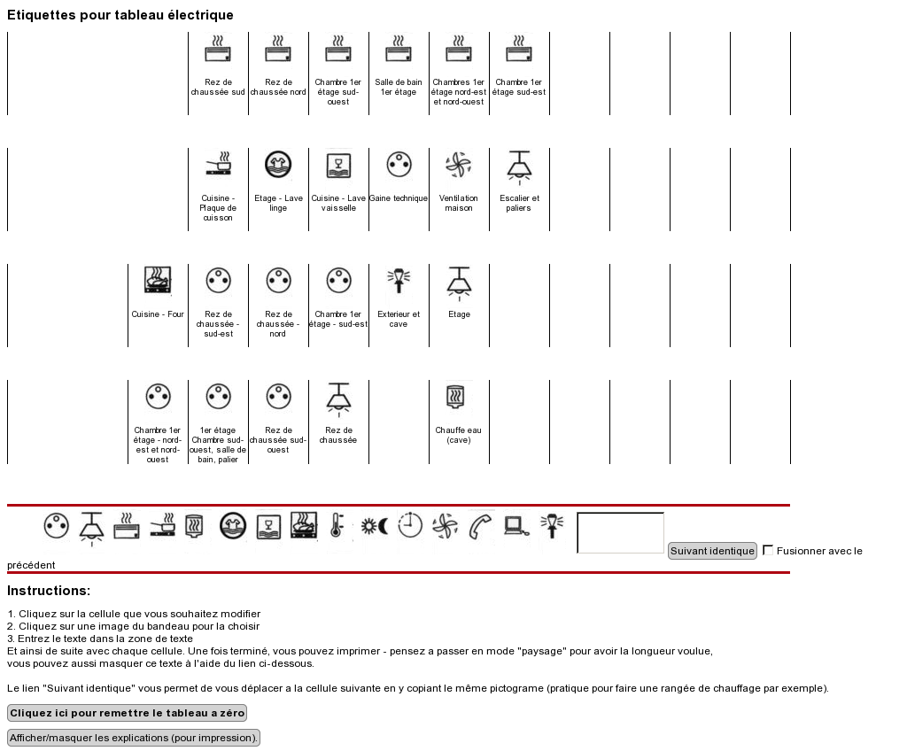 Etiquette tableau electrique hager gratuit - Maison & Travaux